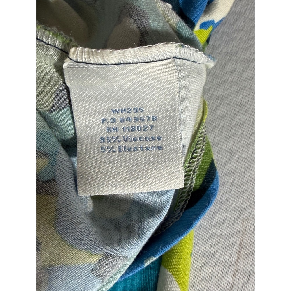 Boden Womens Blue Green Floral Scoop Neck Jersey Dress WH205 Size US 6 UK 10L - Picture 5 of 6